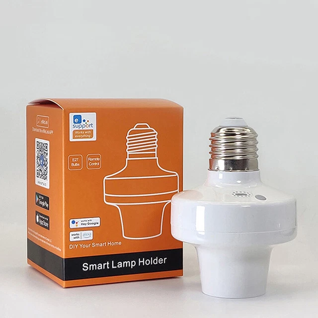 Smart Light Bulb Socket Adapter Bases Control Lamp Holder Automation Compatible