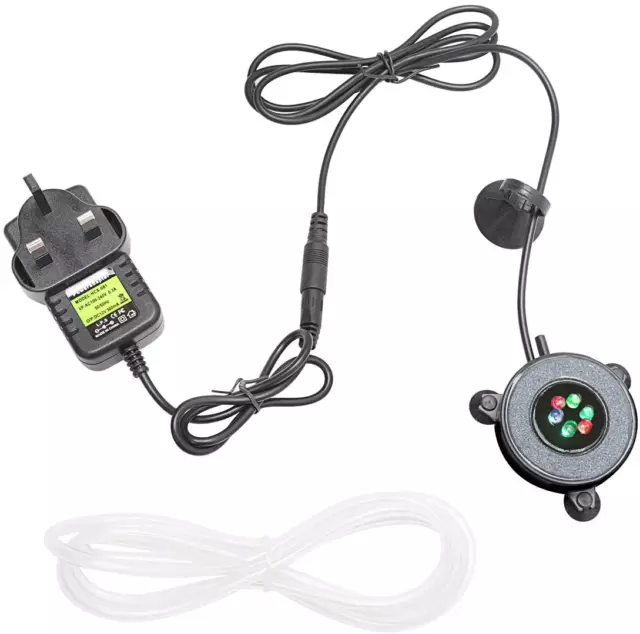 LED Bubble Ring Air Stone Light for Fish Tank Aquarium Decoration Air Stone