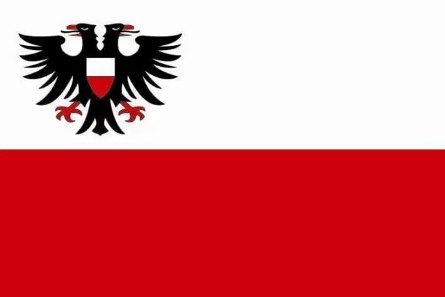 Aufkleber Lübeck Flagge Fahne 8 x 5 cm Autoaufkleber Sticker