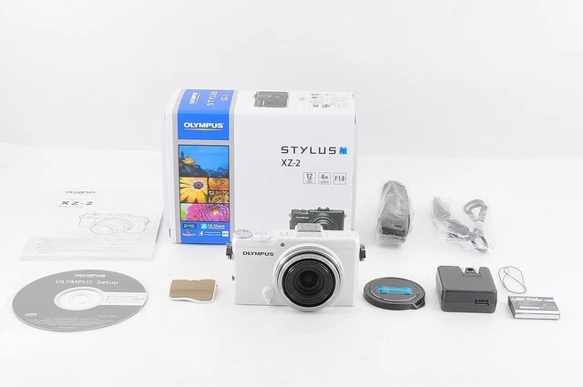 [Top Mint] Olympus Stylus XZ-2 12.0MP Compact Digital Camera White From Japan