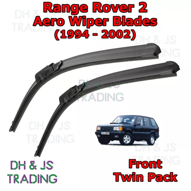 (94-02) Land Rover Range Rover 2 Aero Wiper Blades / Front Flat Blade Wipers P38