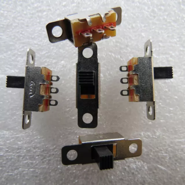 5x 2-stellig Mini Schiebeschalter SPDT 1 UM Umschalter EIN EIN 300mA 5V Mikro