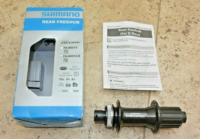 Mozzo Ruota Anteriore Shimano HB-M6010 – 15x100 Mm, 32 Fori, Center Lock, Nero