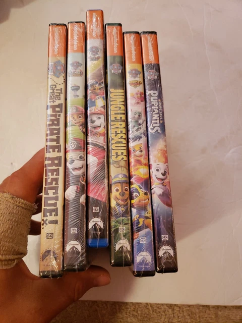 Paw Patrol DVD LOT of 6 NEW SEALED DVDs NICKELODEON