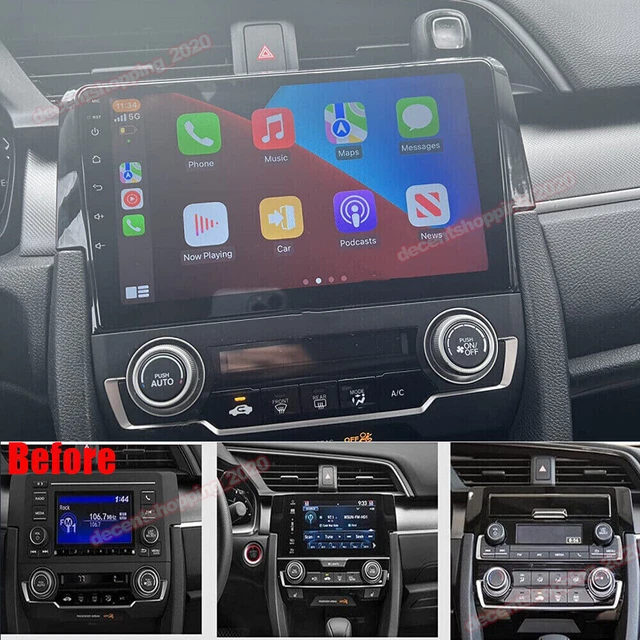 APPLE CARPLAY FIT Honda Civic 20162020 Android 12 Car Stereo Radio Gps
