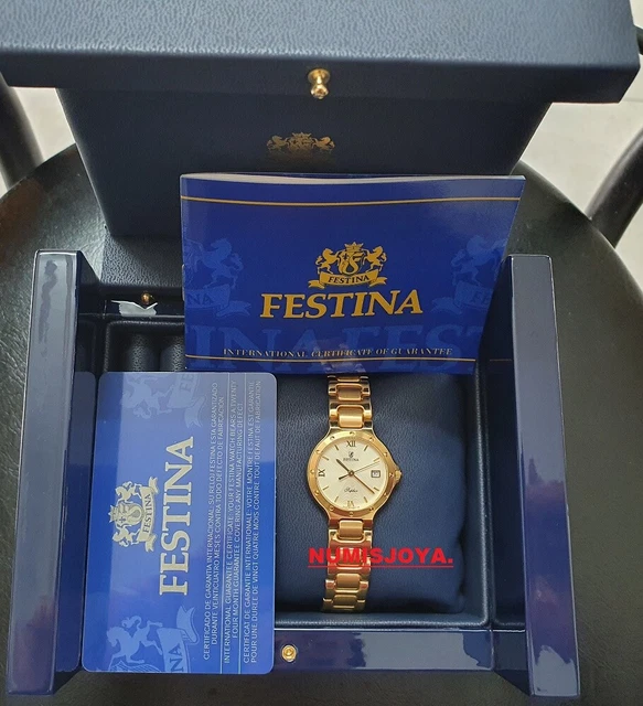 RELOJ FESTINA DE HOMBRE DORADO CLASICO F20555/3