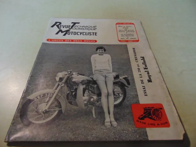 REVUE TECHNIQUE MOTOCYCLISTE n° 131  1957 350 et 500 BULLET ROYAL ENFIELD