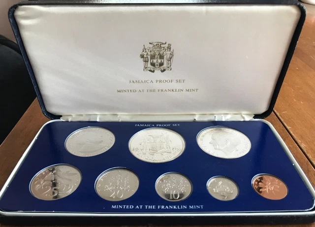 Franklin Mint 1975 Jamaica Proof Set COA Uncirculated