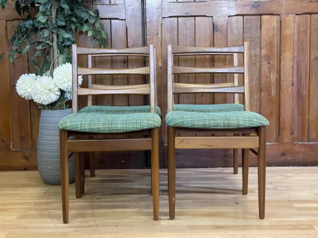 Retro Teak Dining Chairs by Scandart  Mid Century Set of 4 Kitchen Chairs