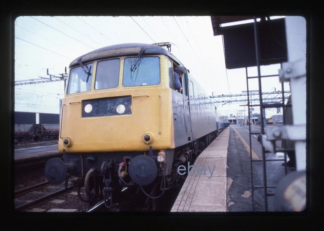 ORIGINAL 35MM SLIDE - AC Electric Class 81 - 81014 at Nuneaton 23.12.83 ...