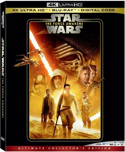 Star Wars: Episode VII: The Force Awakens [New 4K UHD Blu-ray] With Blu-Ray, 4