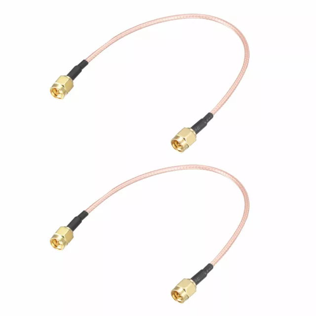 RF Coaxial Câble Connection Fil RG-316, SMA Mâle à SMA Mâle 20cm 2Pcs