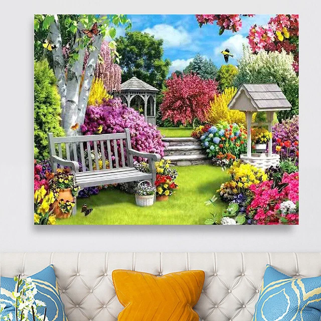 5D Diamond Painting  Stickerei Kreuzstich Bilder Set Ruhe und Entspannung