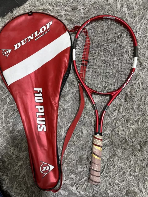 Dunlop F10 Plus F series String Max Comfort 16x18 Tennis Racket & Carrying Case.