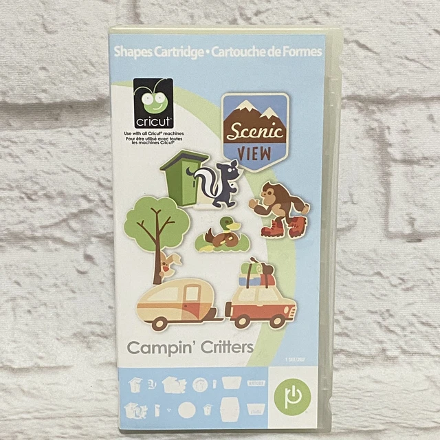 Cartucho Cricut Campin' Critters estado de enlace desconocido 2000933 campamento completo