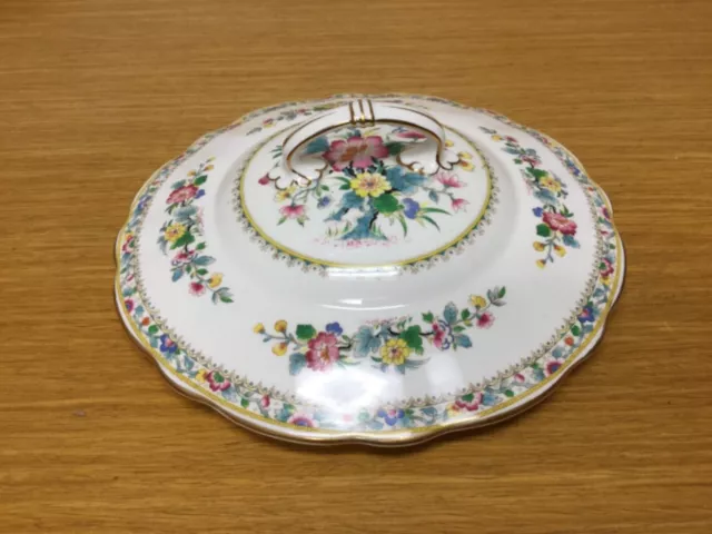 Foley Ming Rose Fine Bone China 8 1/2” Vegetable Bowl Lid