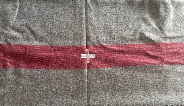 Swiss Army Heavy Duty Wool Camping Blanket Militia Prepper Cold Weather 58x80