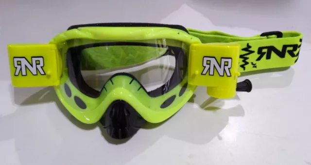 Rip'N'Roll Hybrid Neon Motocross/Enduro Rennbrille - NEONgelb