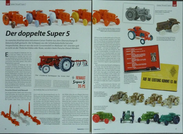 RENAULT SUPER 5 TRAKTOR in 1-87 von Renner / Cursor ...ein ...