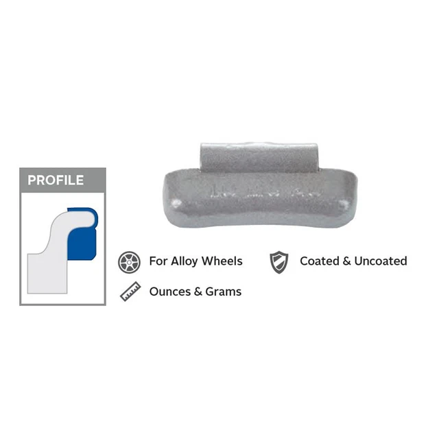 Wegmann Automotive MC200N 2.0 oz. Coated Mag Weight (Box of 25)