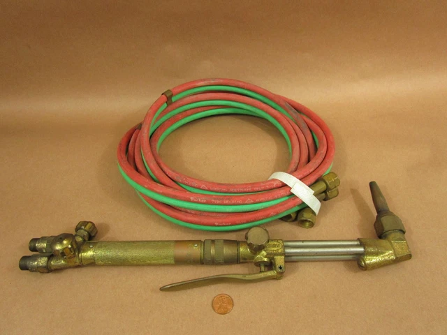 Harris 8F41 Cutting Torch head WITH NEW HOSES
