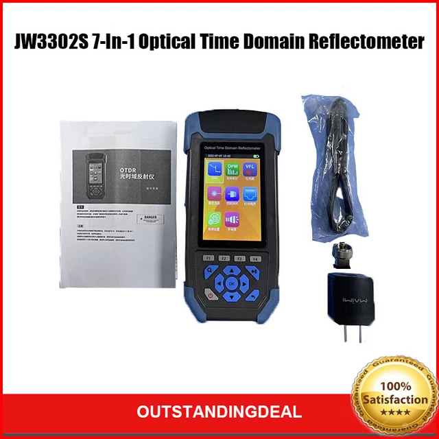 JW3302S 7-In-1 OTDR Optical Time Domain Reflectometer OPM VFL Laser Source