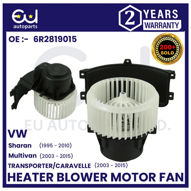 VW MULTIVAN T5 T6 2003Onwards Heater Blower Motor Fan Rhd 7H2819021B £