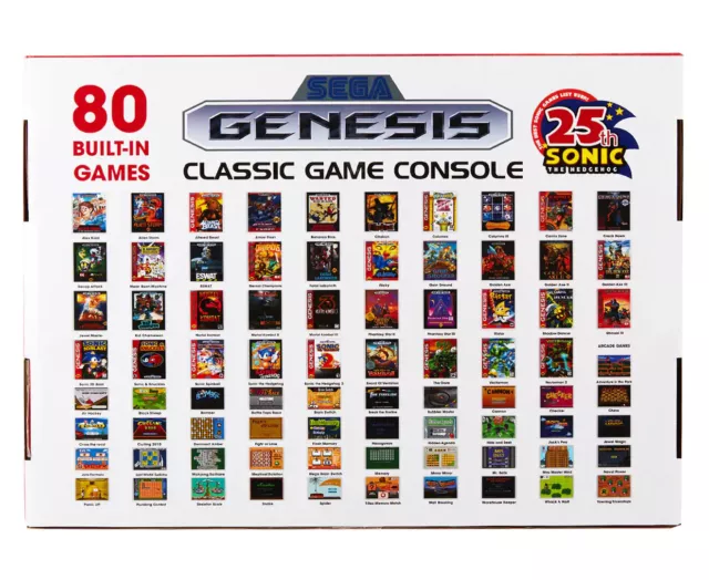 Sega Genesis Mini Console BUNDLE w/80 Built-In + 480 Game Cartridge + HDMI 2
