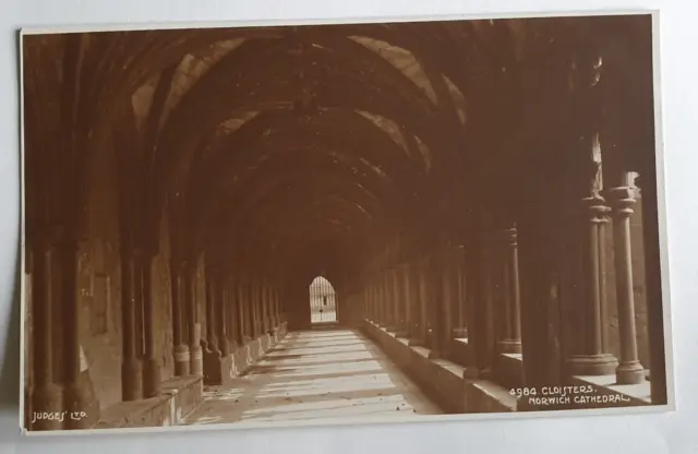 Unposted Judges Ltd Postcard - Cloisters, Norwich Cathedral #B