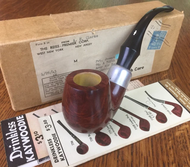 WOW!.. Unsmoked 1943 Kaywoodie / Yello-Bole Premier Chesterfield Briar Pipe WOW!.. Unsmoked 1943 Kaywoodie / Yello-Bole Premier Chesterfield Briar Pipe