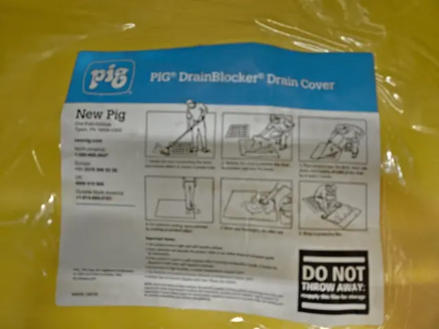 New Pig Rapid Response DrainBlocker Drain Cover Neon Squared 36" x 36"