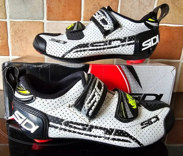 Sidi T-4 Air Carbon Triathlon Cycling Shoes Size Eur 38 1/2 Immaculate Used Cond