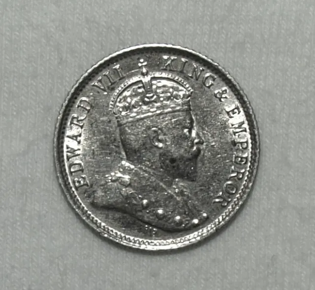 Silber/Silver British Guyana/Britisch Guiana Edward VII, 1910, 4 Pence UNC 3
