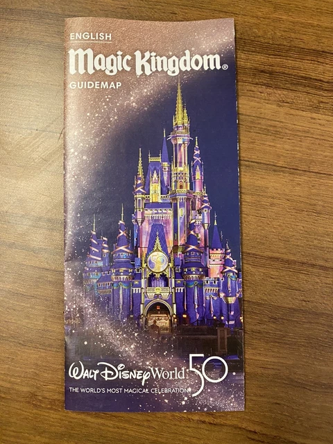 2023 WALT DISNEY World Guide Map Magic Kingdom Park INCLUDES SPLASH ...