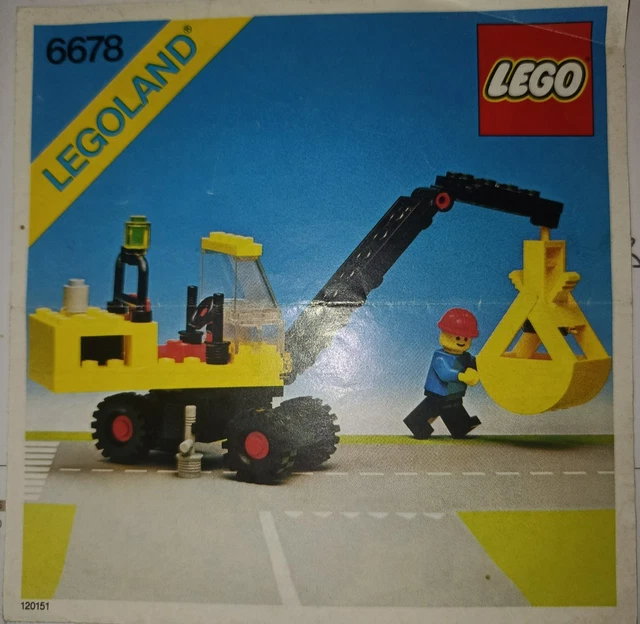LEGO 6678 LEGOLAND Town Bauanleitung Pneumatic Crane - Pneumatischer ...