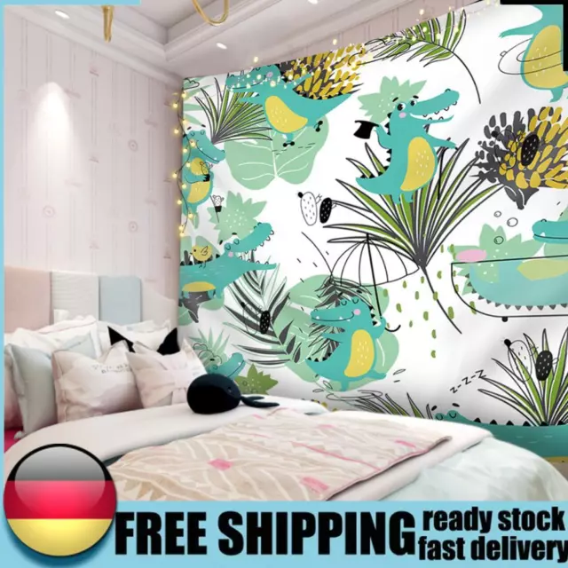 Krokodil-Wandbehang-Teppich dekorativer Teppich für Schlafzimmer DE