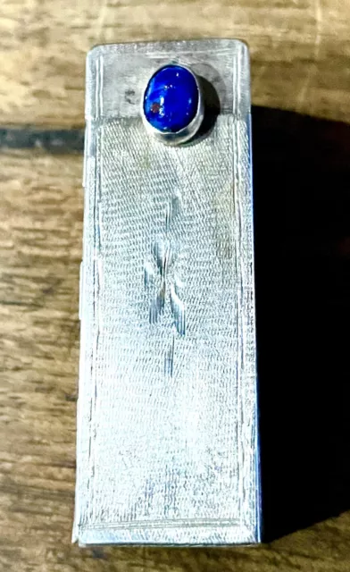 Portarossetto Con Specchietto In Argento 800/1000 Antico Made In Italy