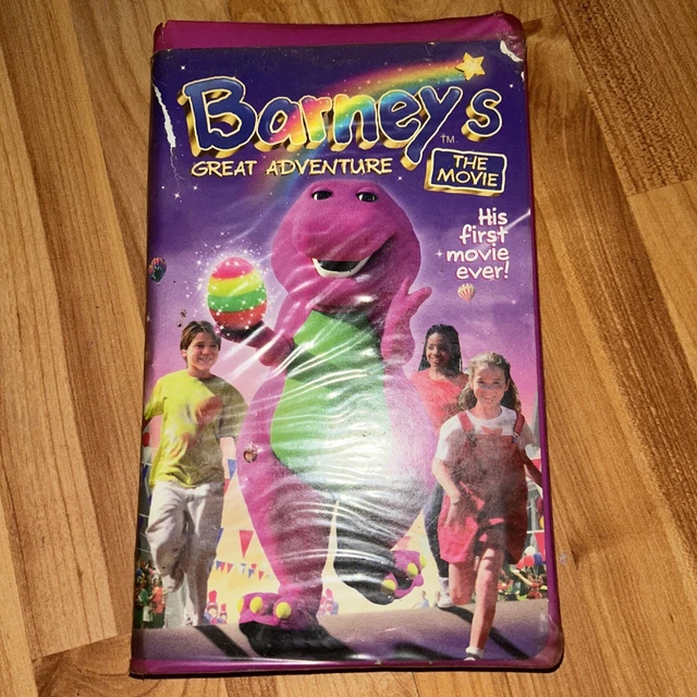BARNEY'S GREAT ADVENTURE The Movie (VHS Tape, 1998) Purple Clamshell