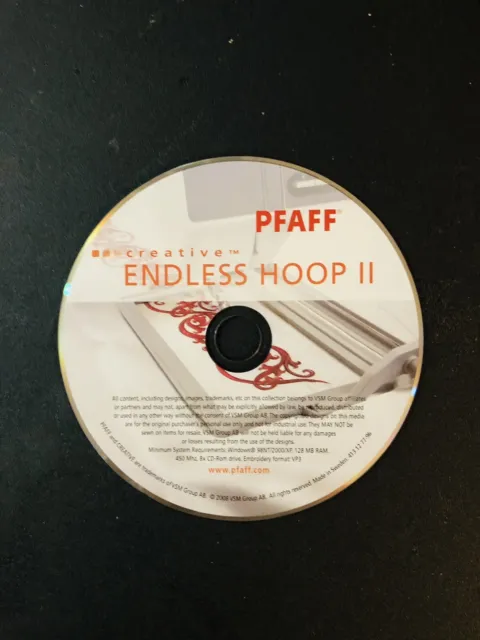 CD Hoop 2 de software sin fin Pfaff