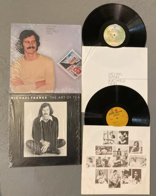 2 Michael Franks The Art Of Tea + BURCHFIELD NINES LPS EXCELENTE ENCOGIDO