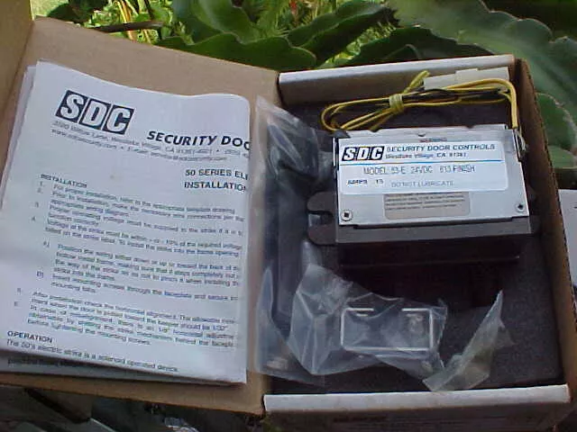 SDC Model  53-E Electric Door Strike 24VDC - 15 AMPS - Finish 613 - NOS