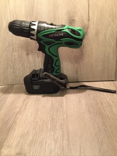Hitachi 18V 1/2” Cordless Drill Driver Tool And Battery- DS18DVF3 Untested
