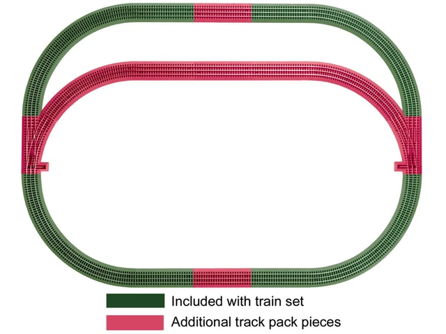 Lionel 12031 O Scale FasTrack Outer Passing Loop Add-On Track Pack