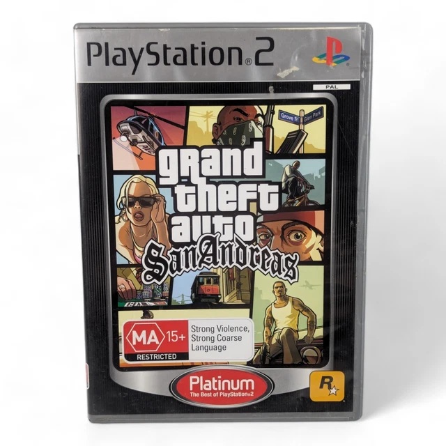 GRAND THEFT AUTO: San Andreas - PS2 PlayStation 2 - Complete With ...