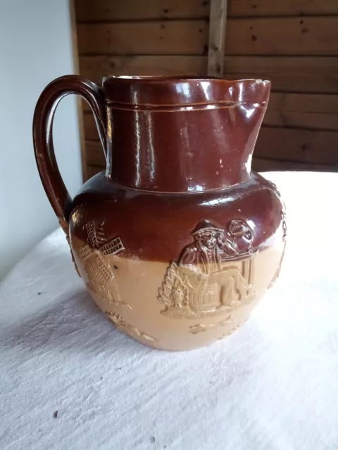 Vintage Doulton Lambeth Hunting Jug