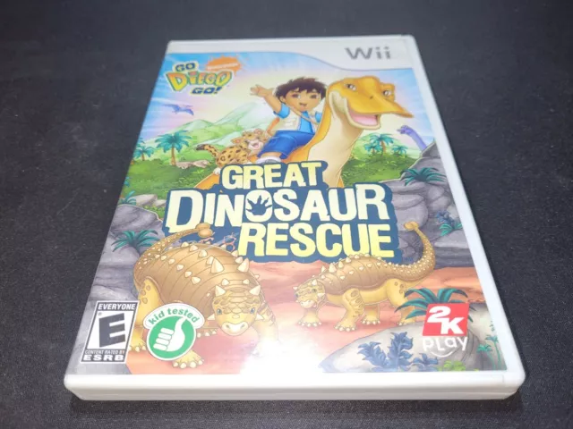 Go, Diego, Go! Grand Dinosaure Rescue Nintendo Wii Ex+ NM Condition Complet