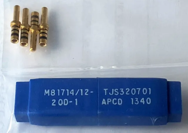 Mil Spec Amphenol m81714-12-20D-1 Terminal Junction Splice Set, Quick Disconnect