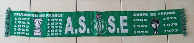No Maillot Football Saint Etienne Echarpe Scarf Chaudron Asse Black