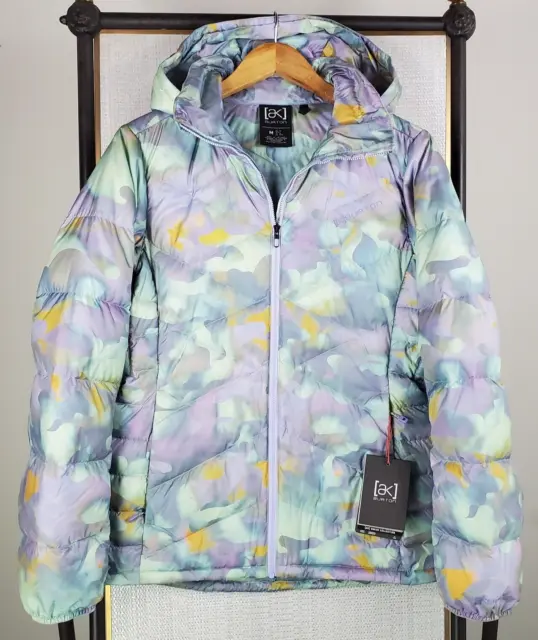 NEW $275 BURTON Womens Sz Medium 800 Down Pertex Jacket Northern Lights Hooded