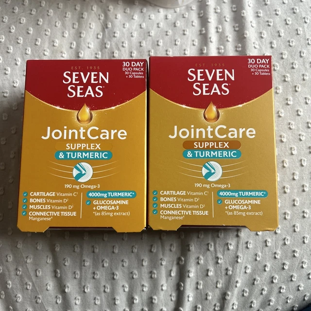 SEVEN SEAS JOINT Care Supplex and Turmeric with Glucosamine, Omega3